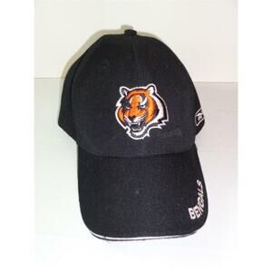 Bengals Football Cap Hat Cincinnati Adjustable Black -0313T22